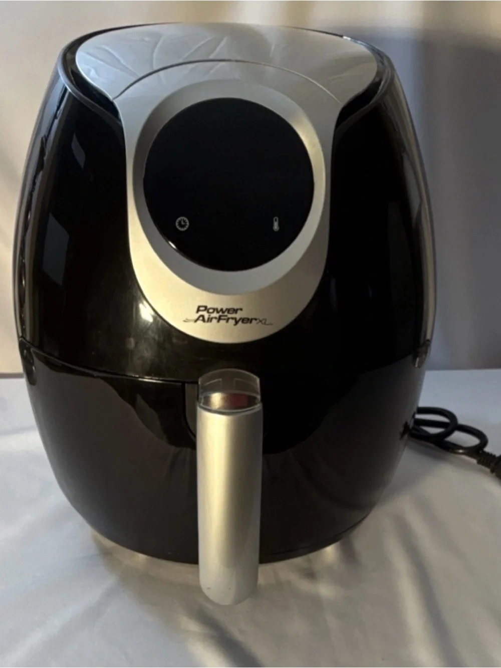 Black and Silver Digital Air Fryer